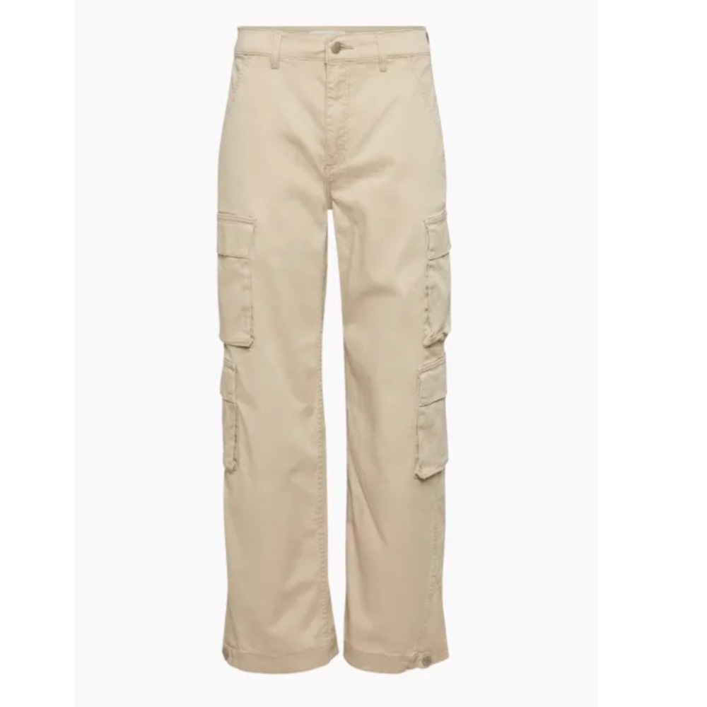 NWT Aritzia Denim ForumTHE '90S MILLIE HI-RISE CARGO JEAN Size 24, Sand
